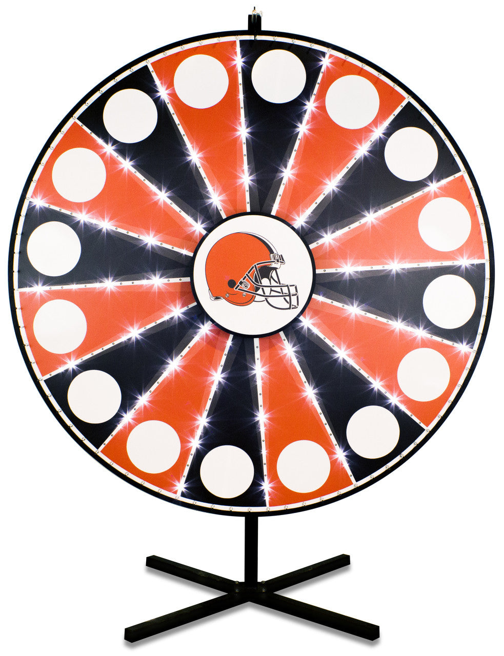 Floor-Standing Magnetic Prize Wheel with White LED Lights