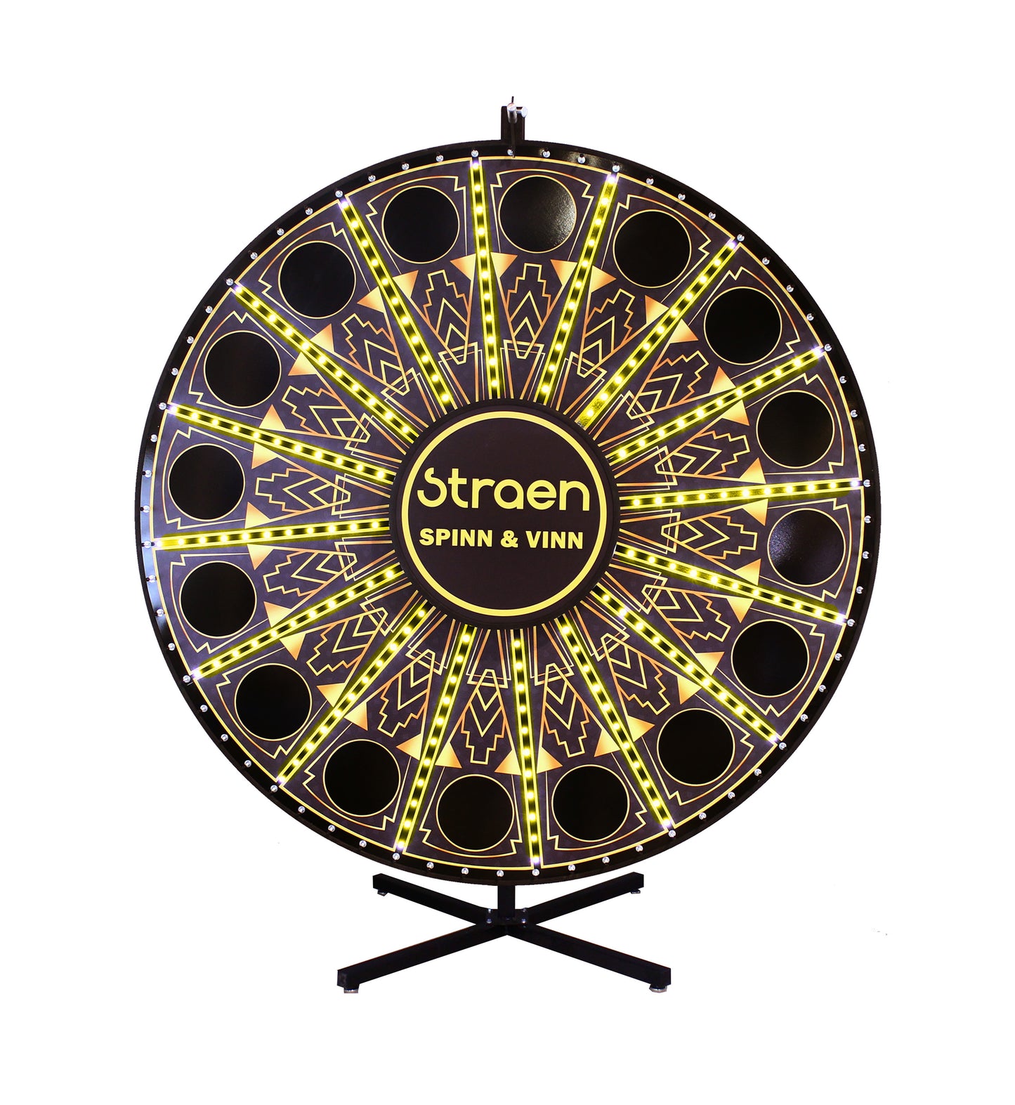 Floor-Standing Magnetic Prize Wheel with Color LED Lights