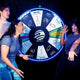 Introducing the Glowing Lighted Edge Prize Wheel: Neon LED Light, Edge to Edge