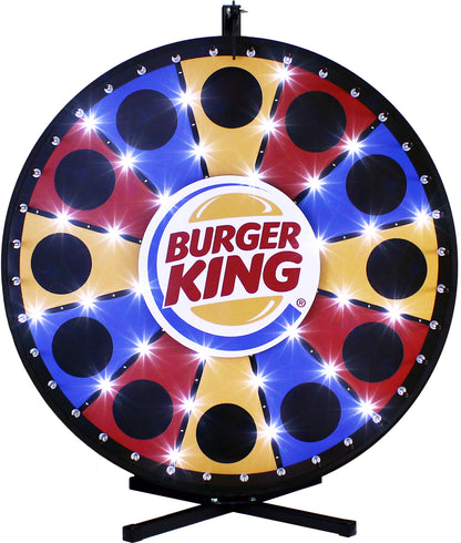 Tabletop Magnetic Prize Wheel with White LED Lights