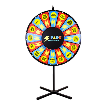 Floor-Standing Magnetic Prize Wheel with Color LED Lights