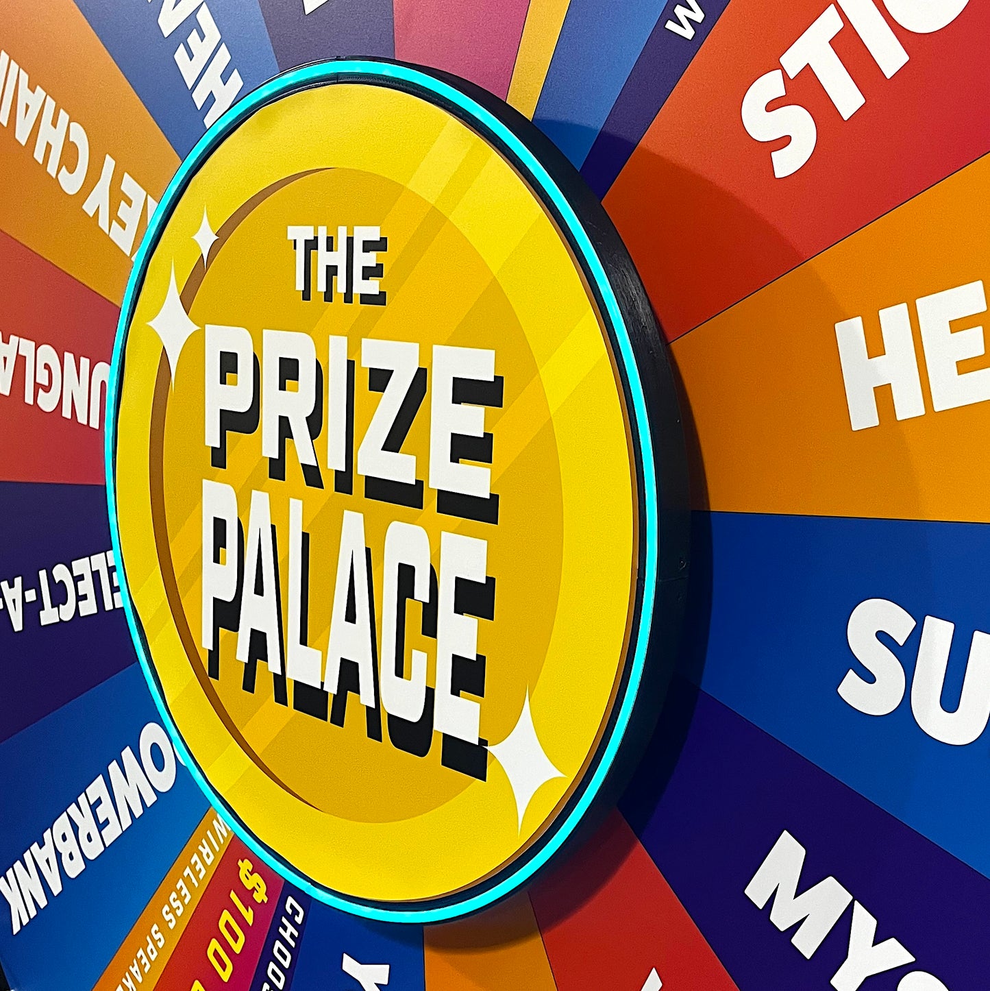 Lighted LED Logo for Prize Wheel