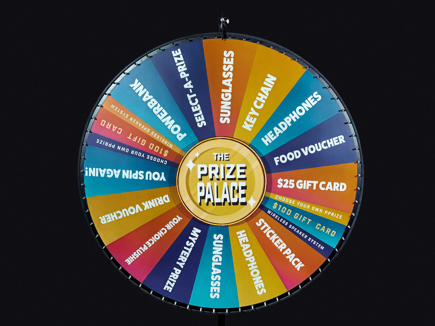 Lighted LED Logo for Prize Wheel