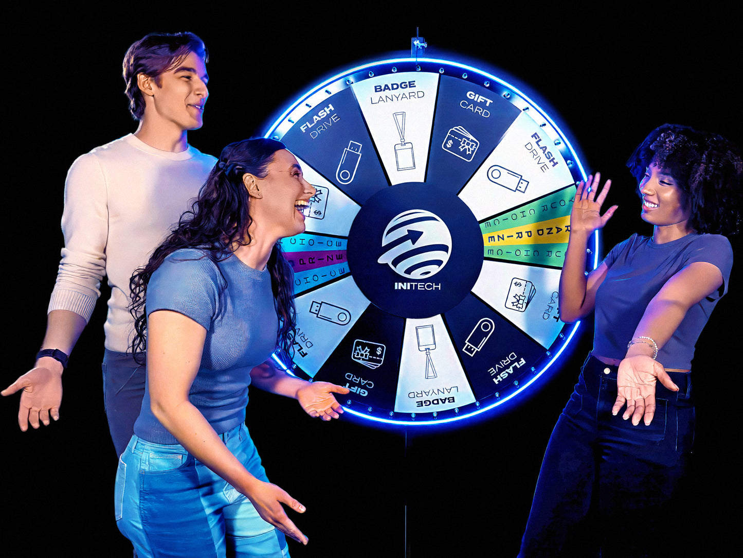 Glowing Lighted Edge Prize Wheel