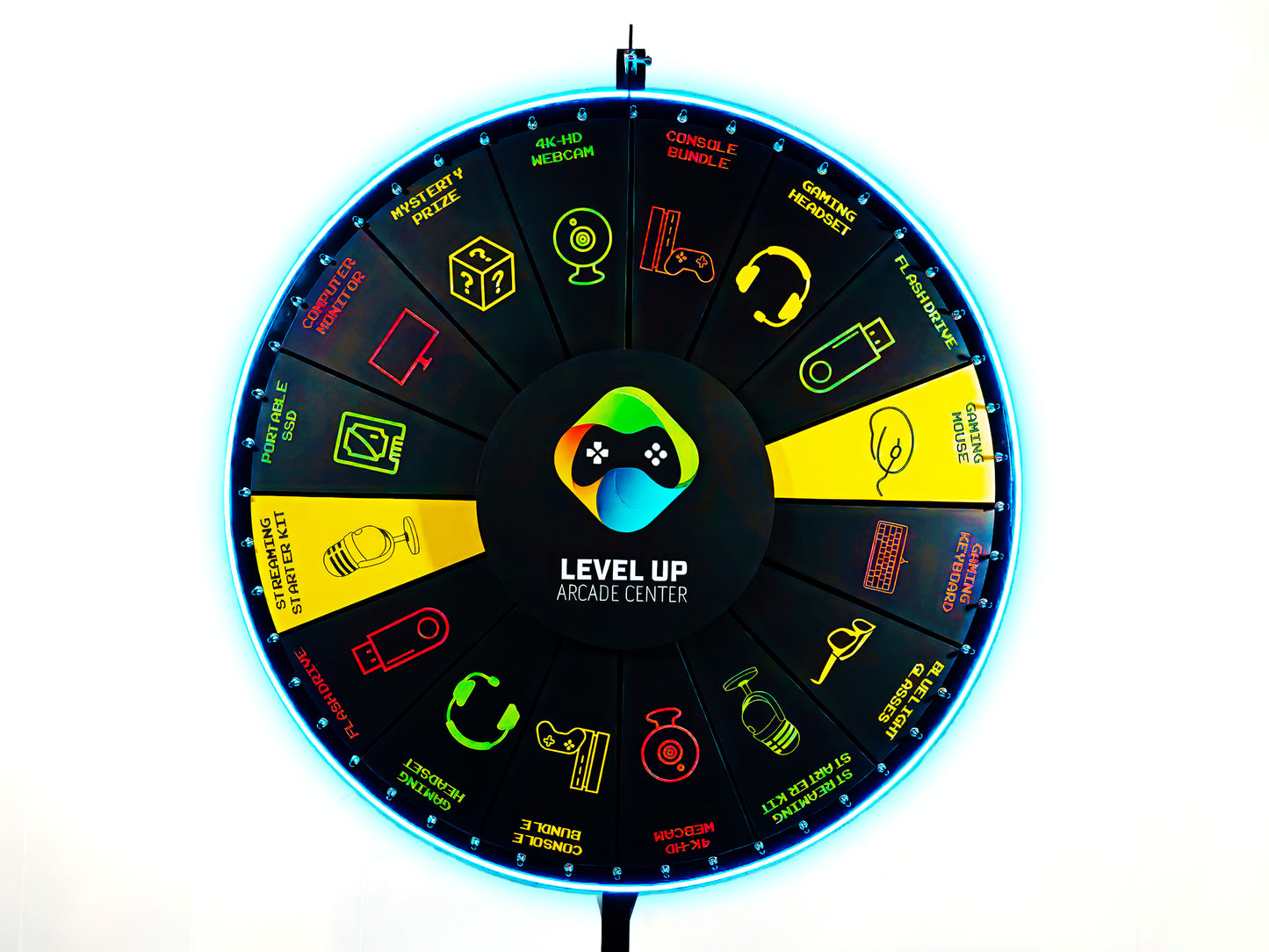 Glowing Lighted Edge Prize Wheel